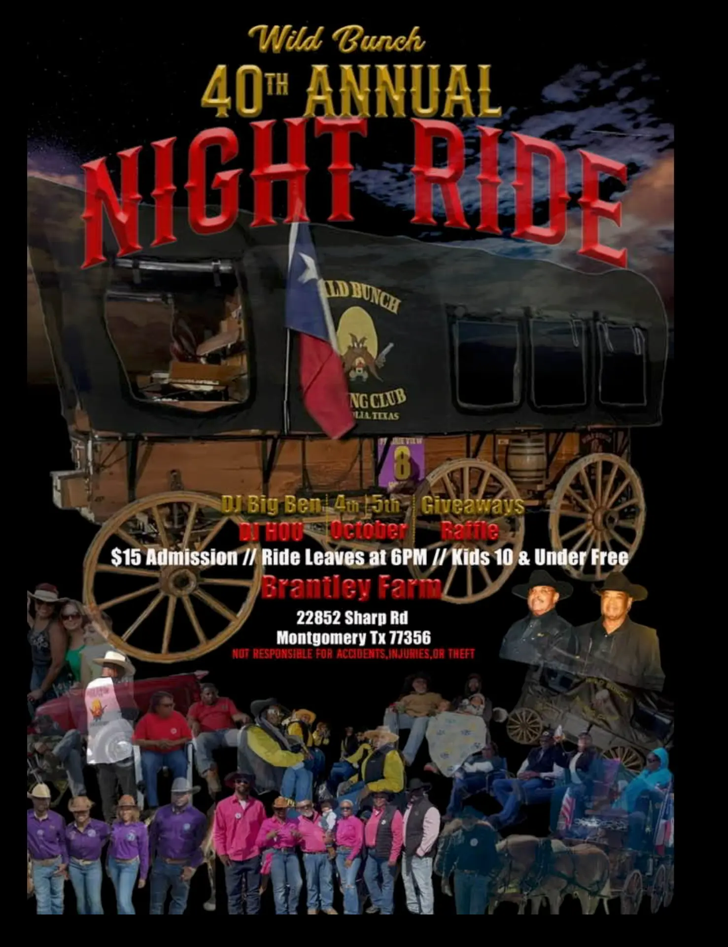 Past Wild Bunch event flyer 15